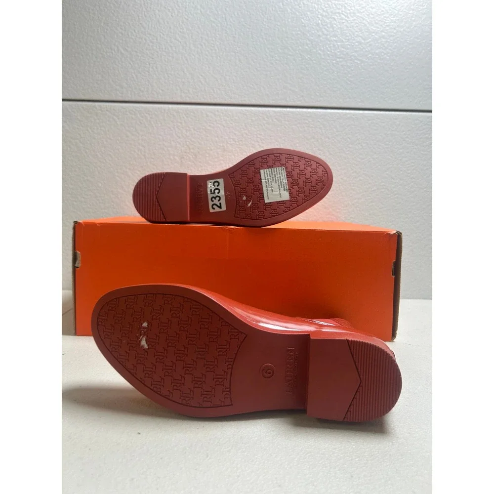 Lauren Ralph Lauren Tally Rain Boots Red Women Size 6 #2355